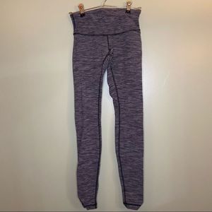 Lululemon Navy Textured Wunder Under Leggings 2